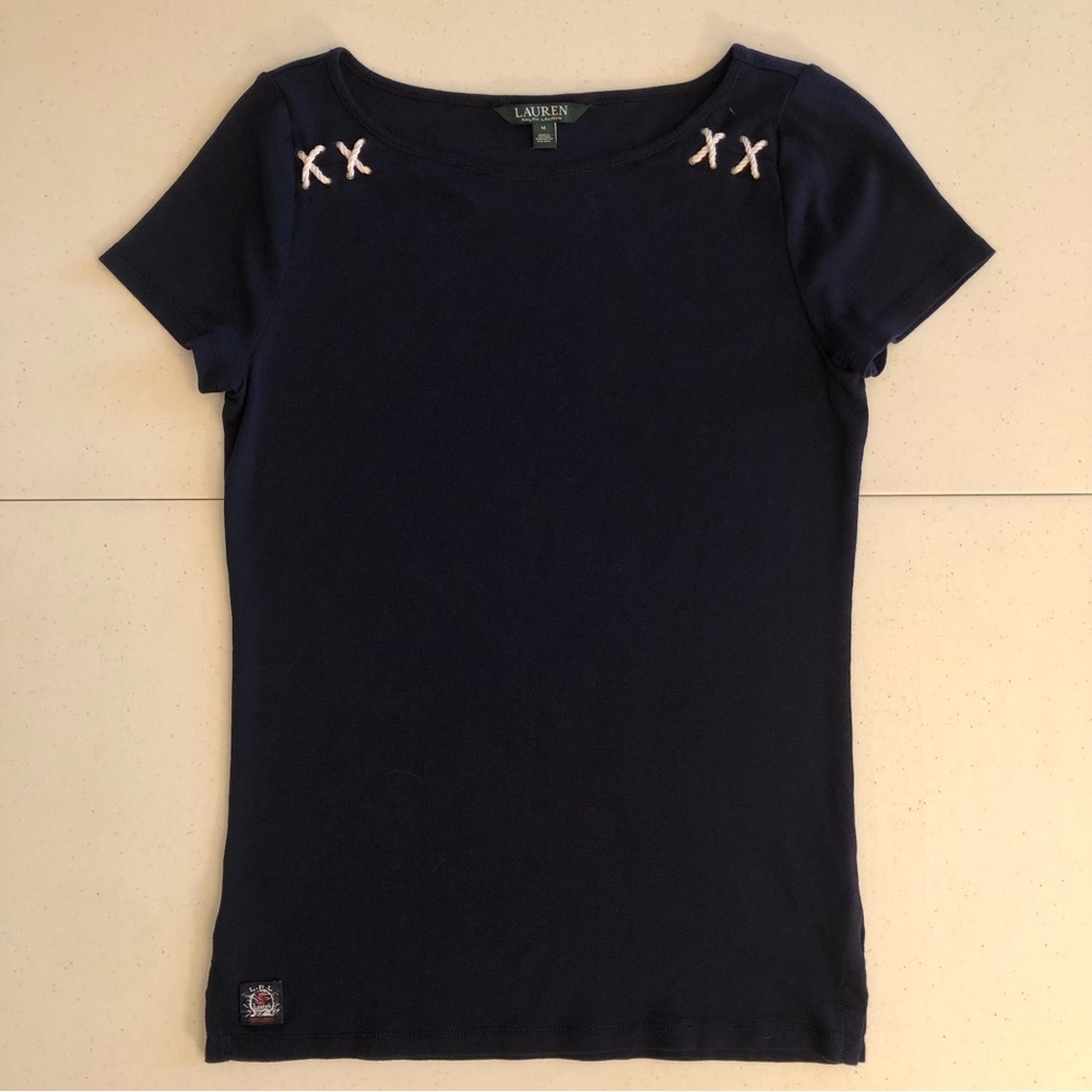 Ralph Lauren Navy Blue Women's Top Size M